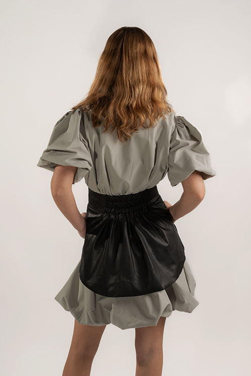 BUBBLE MINI WITH FAUX LEATHER BELT SET