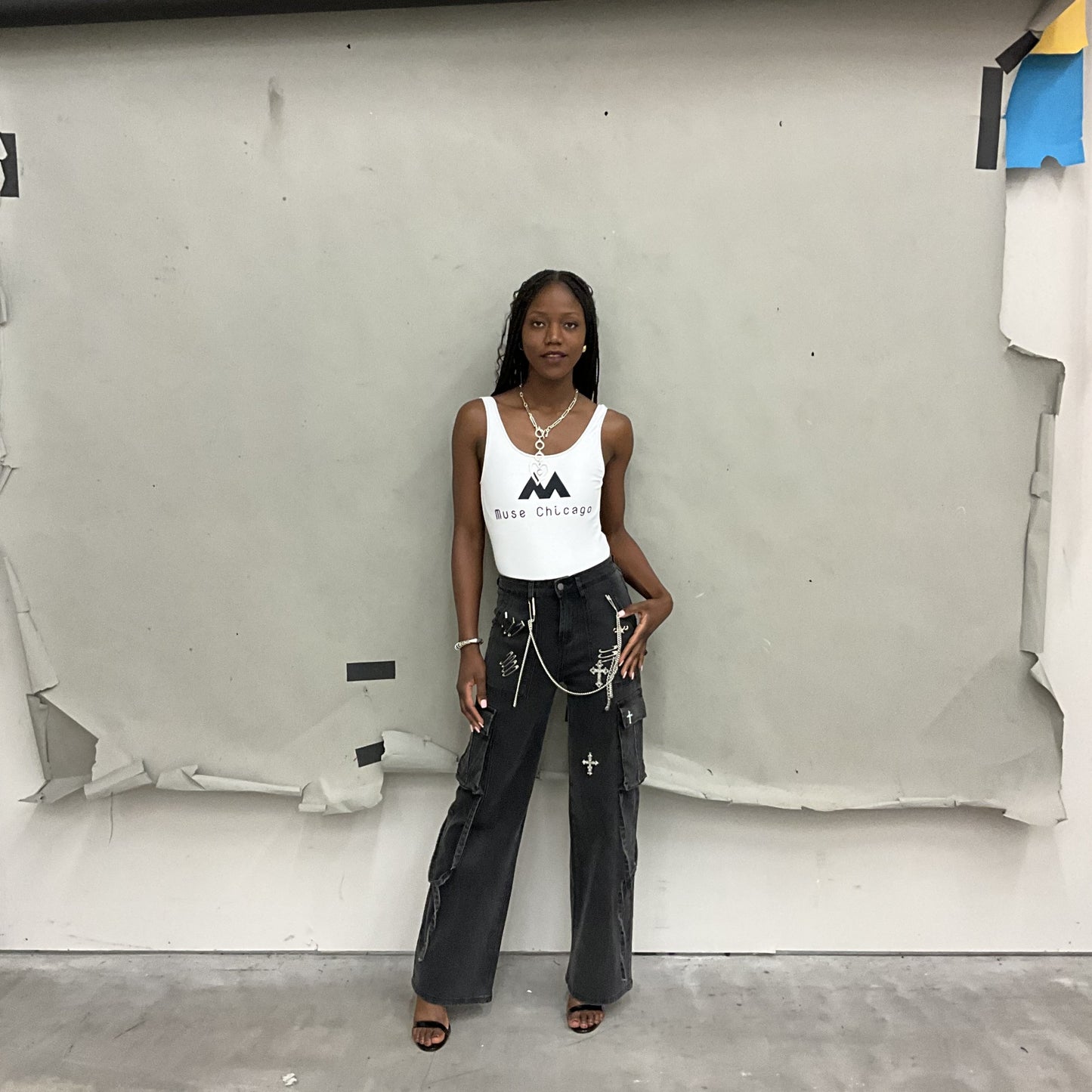 HEAVY MEDAL CARGO JEANS