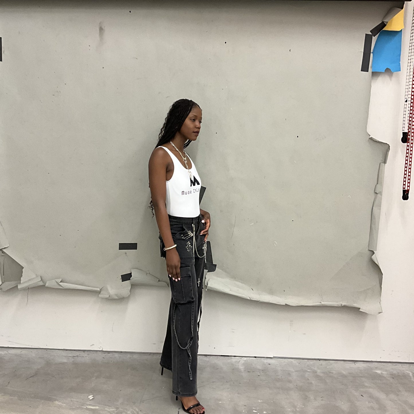 HEAVY MEDAL CARGO JEANS