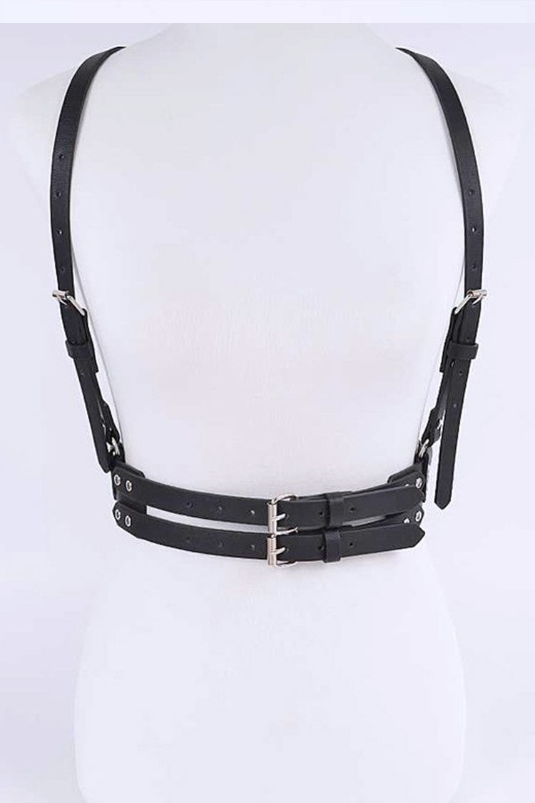 VEGAN FAUX LEATHER HARNESS BELT