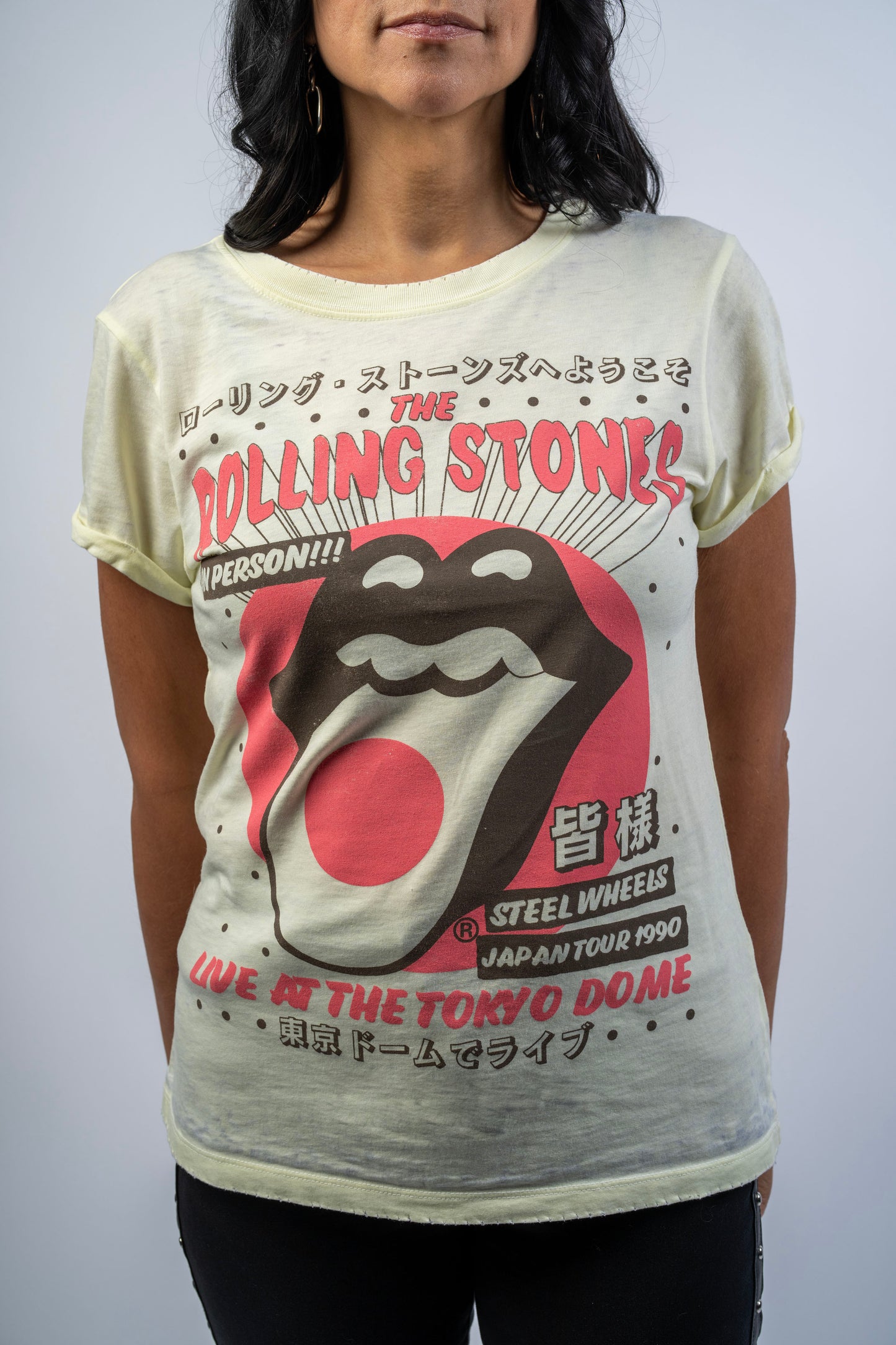 ROLLING STONES TOKYO BURN OUT TEE